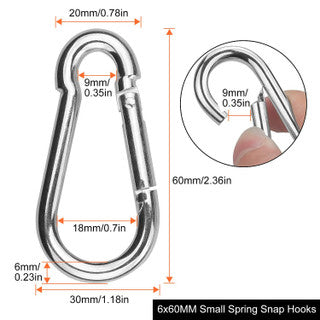 Fish-Field SST Carabiner Spring Snap Hook