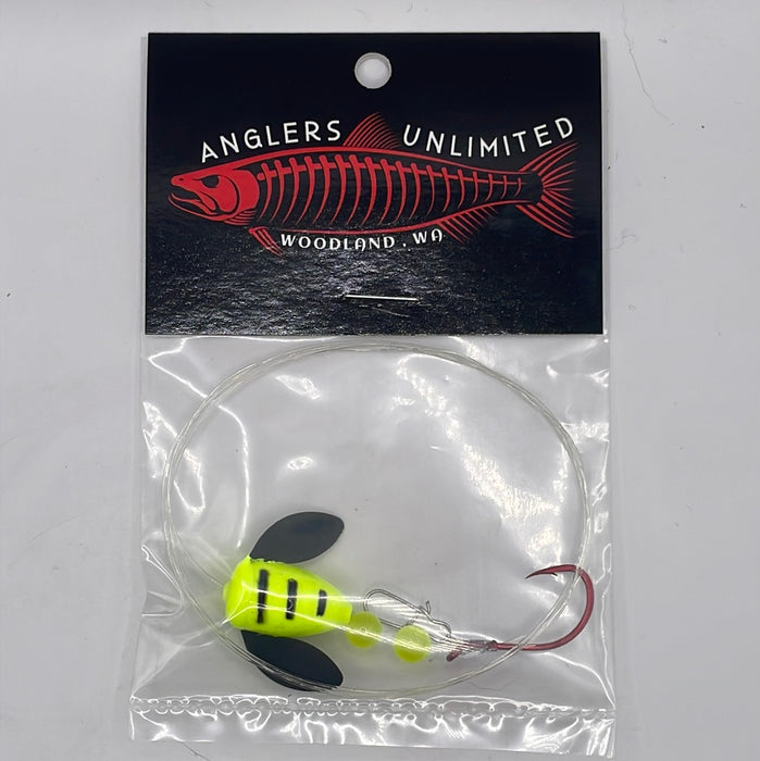 Anglers Unlimited Pre-Tied Spin Glo Leader with Single Hooks