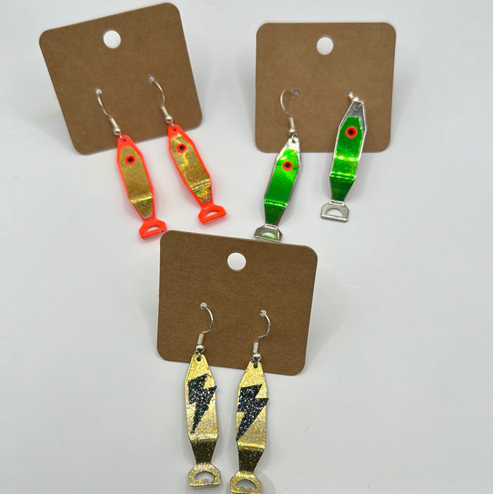 Handmade Fishing Tackle Earrings