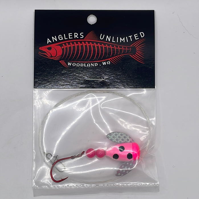 Anglers Unlimited Pre-Tied Spin Glo Leader with Single Hooks