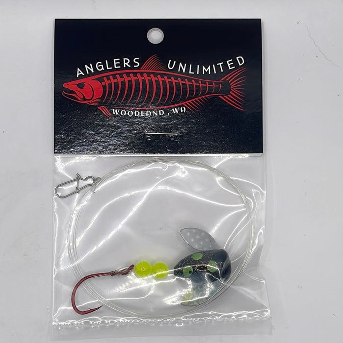 Anglers Unlimited Pre-Tied Spin Glo Leader with Single Hooks