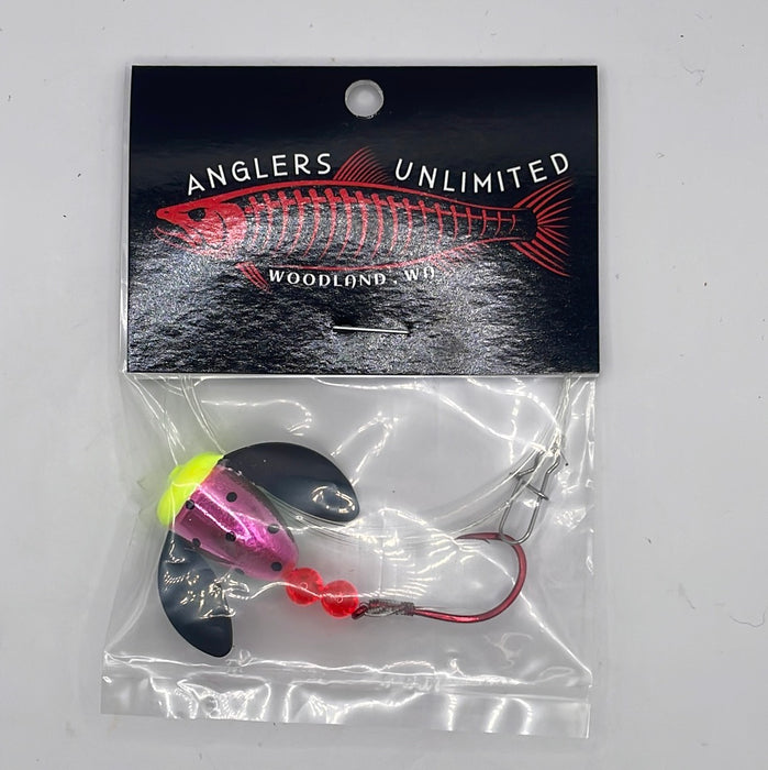 Anglers Unlimited Pre-Tied Spin Glo Leader with Single Hooks