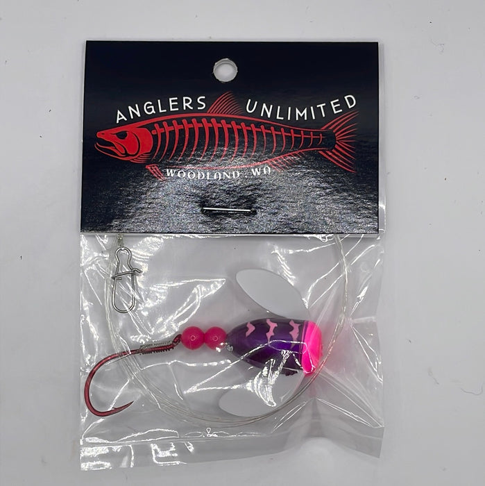 Anglers Unlimited Pre-Tied Spin Glo Leader with Single Hooks