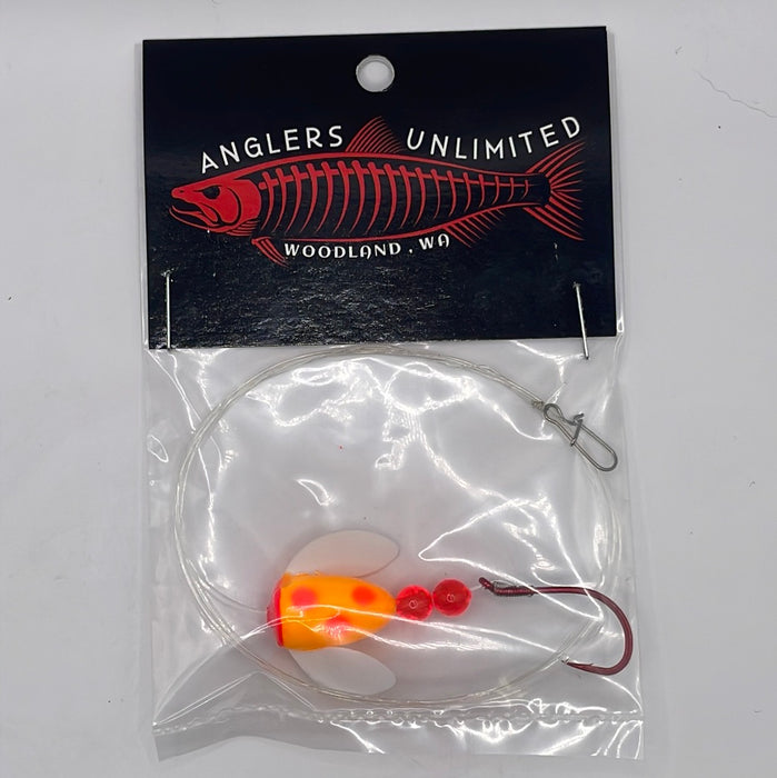 Anglers Unlimited Pre-Tied Spin Glo Leader with Single Hooks