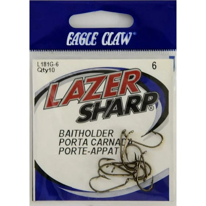 Eagle Claw Lazer Sharp Baitholder Hooks