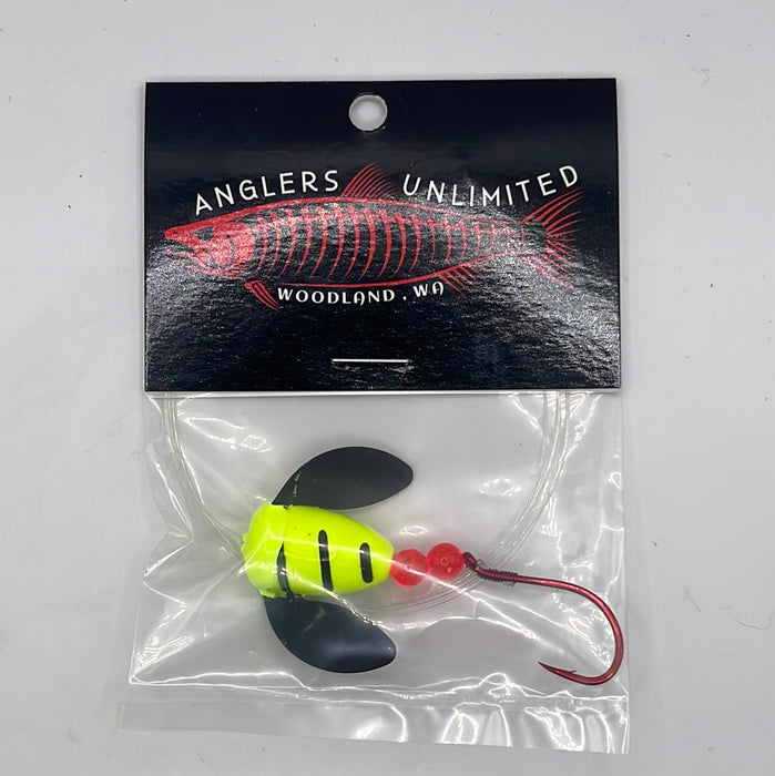 Anglers Unlimited Pre-Tied Spin Glo Leader with Single Hooks