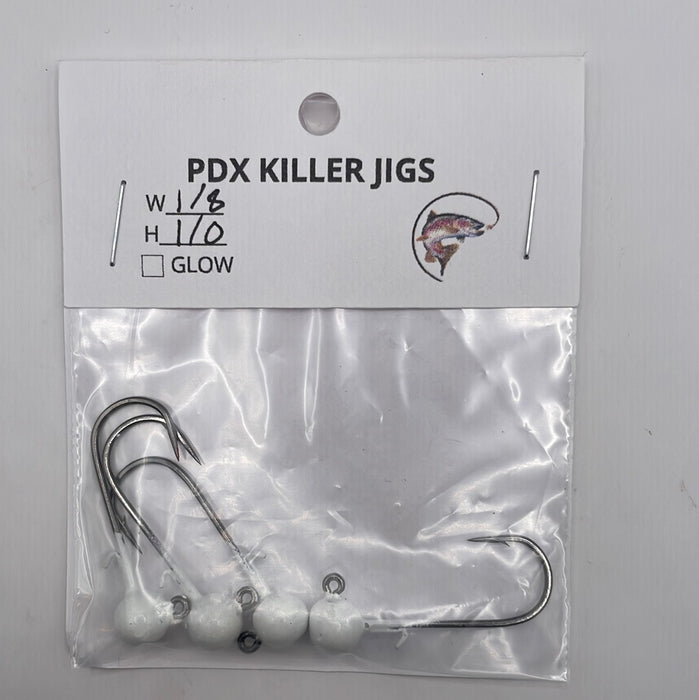 PDX Killer Jigs - Worm Keeper 1/8 Weight 1/0 Hook 4 pack