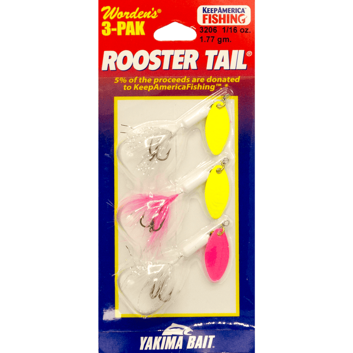 Rooster Tail 3 Pak