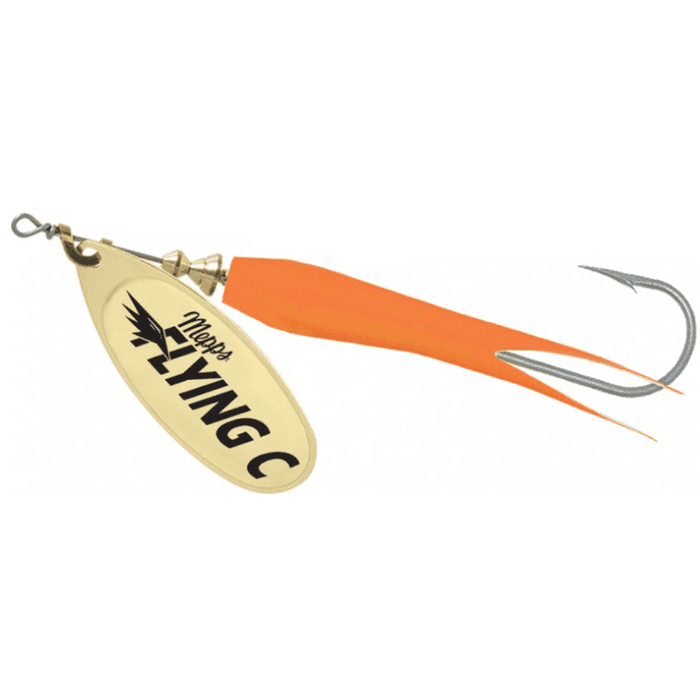 Mepps Flying C Spinner  - Comes with steel treble and single salmon hook