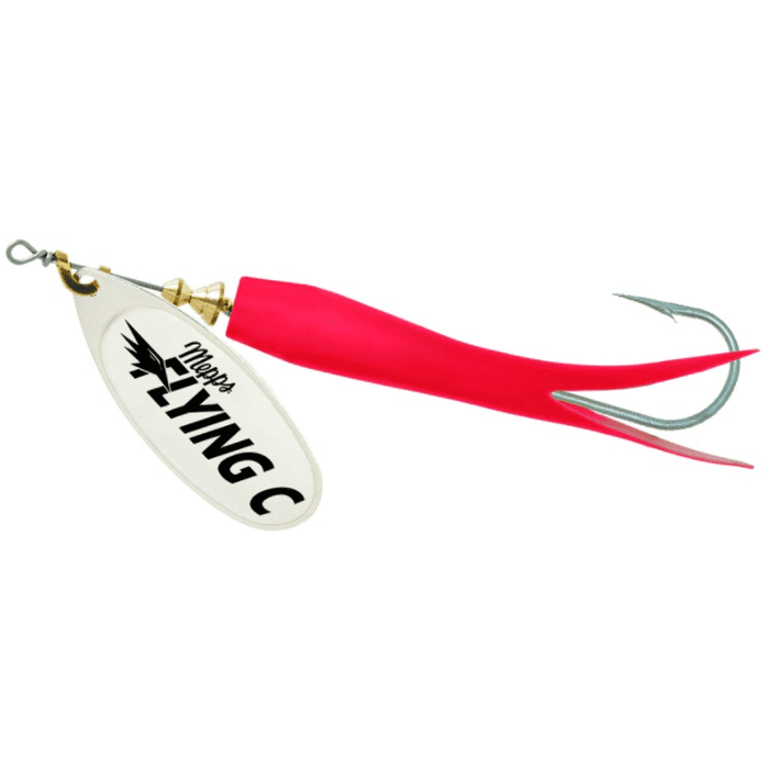 Mepps Flying C Spinner  - Comes with steel treble and single salmon hook